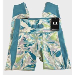 UNDER ARMOUR HeatGear Women's No-Slip Waistband Ankle‎ Leggings Size XS Colorful